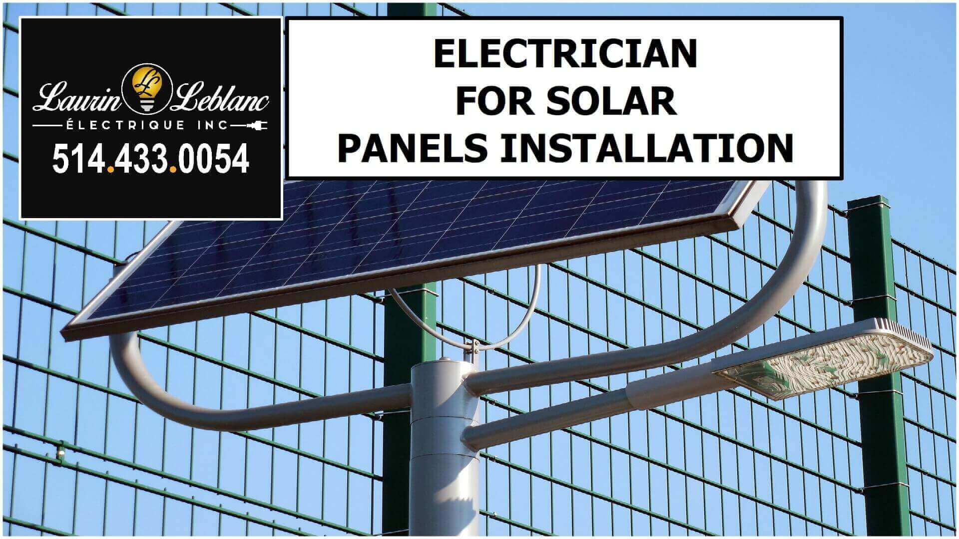 Electrician Solar Panels in St-Laurent
