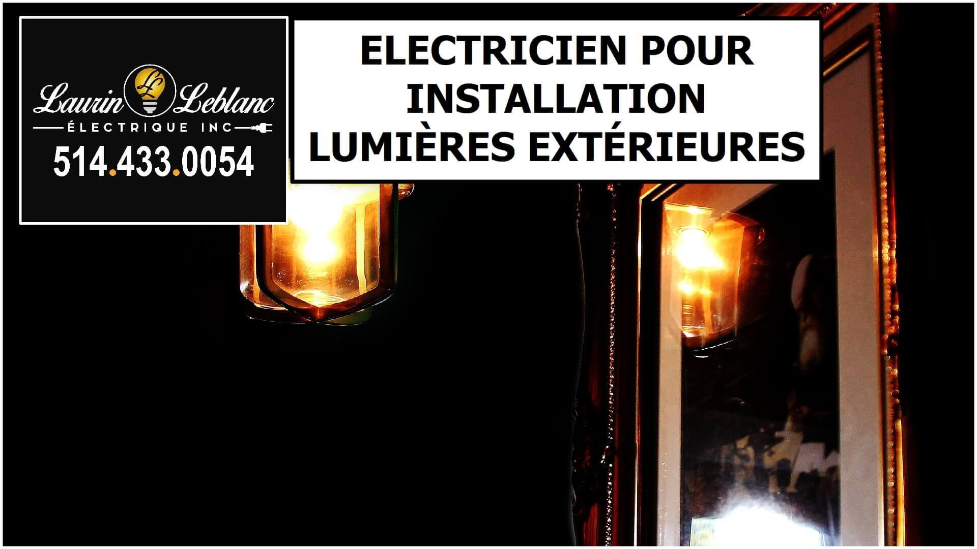 Installation lumière extérieur à Kirkland