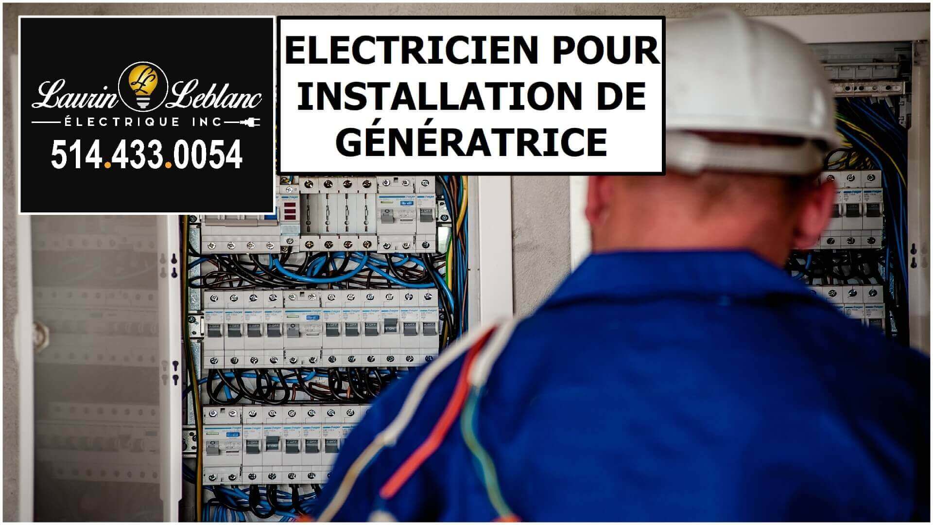 Installation Génératrice à Rigaud