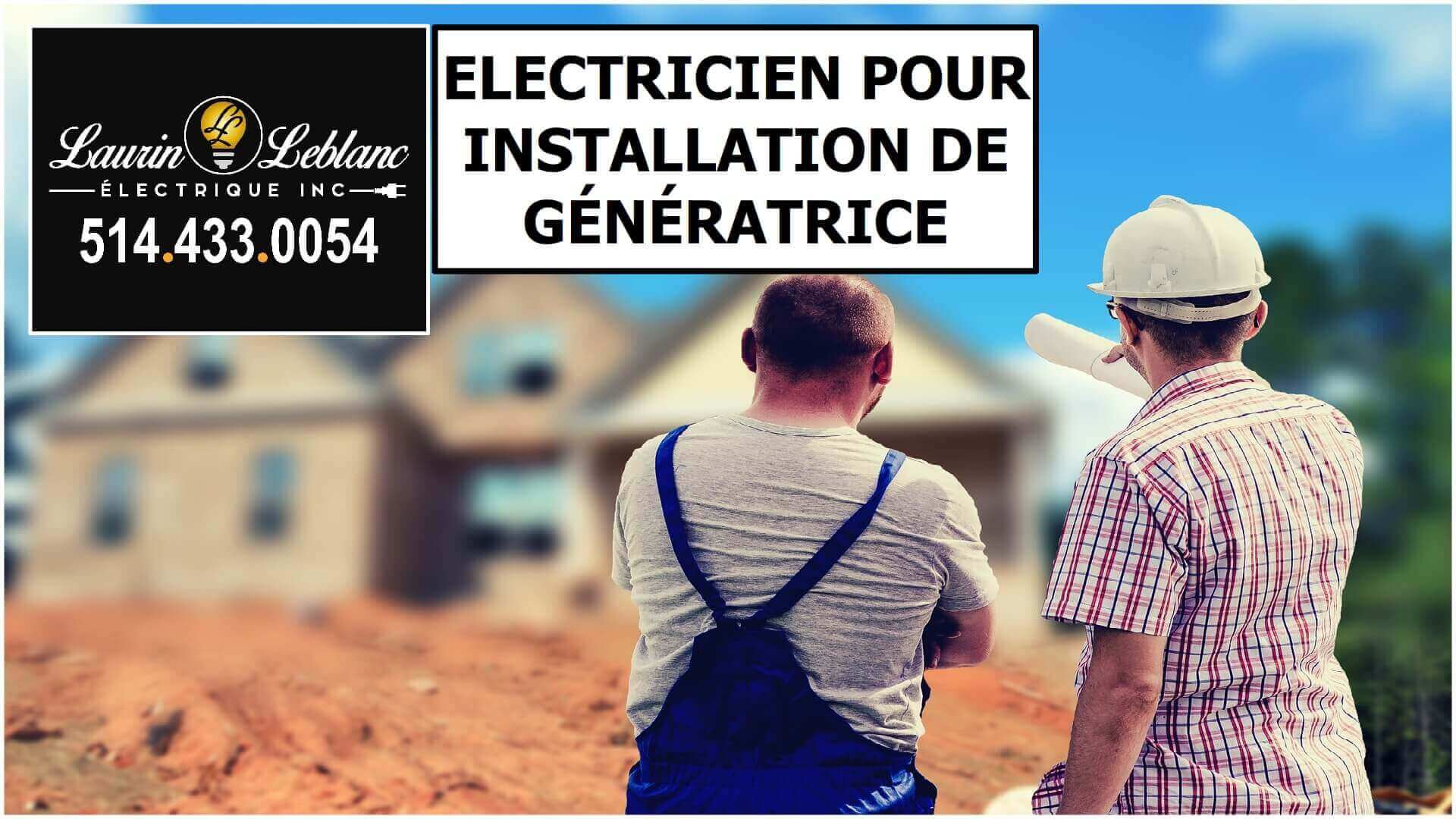 Installation Génératrice à Notre-Dame de l'île Perrot