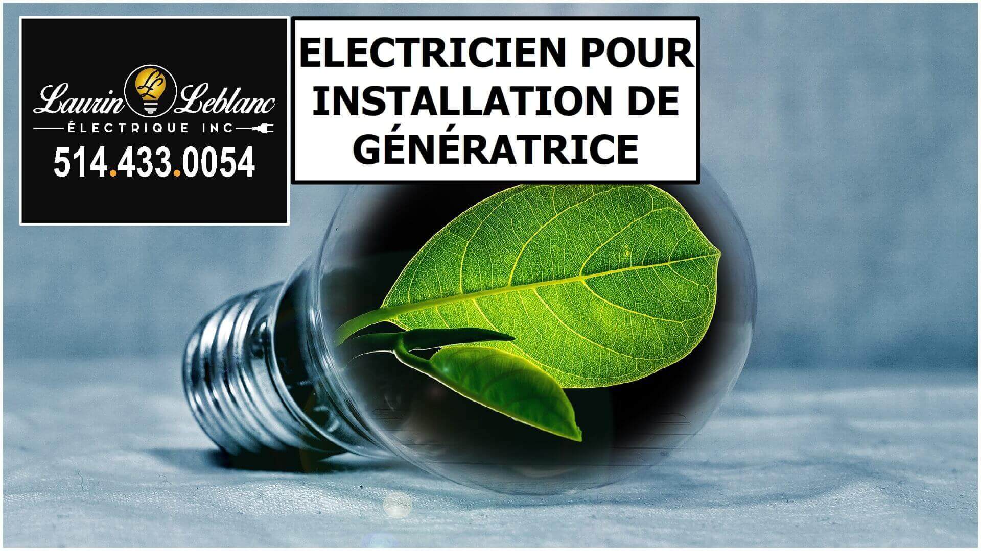 Installation Génératrice à Vaudreuil