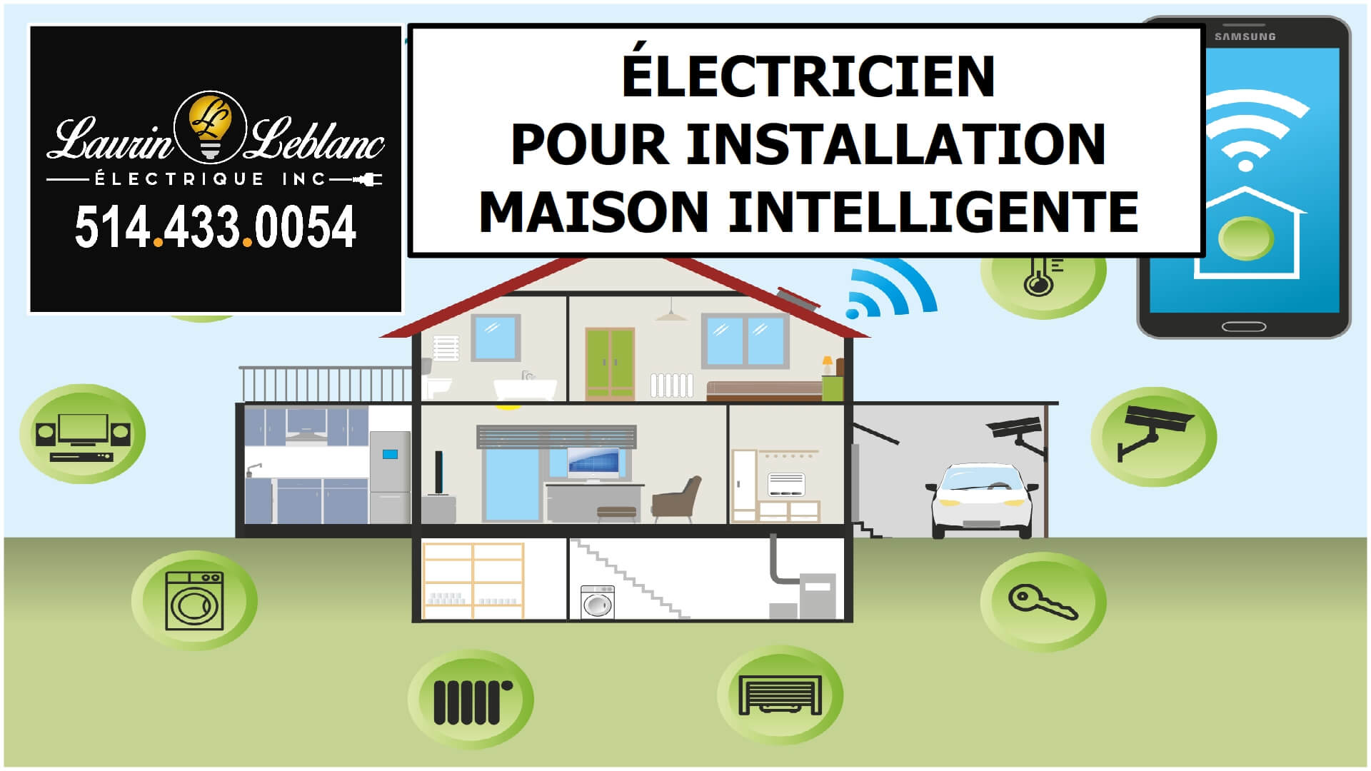 Installation maison intelligente à Kirkland