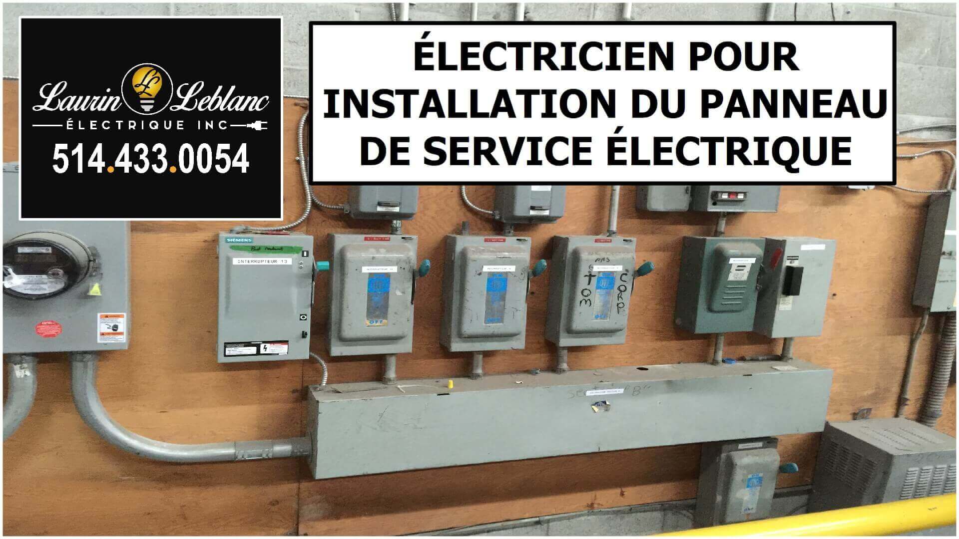 Installation Panneau Service à Hudson