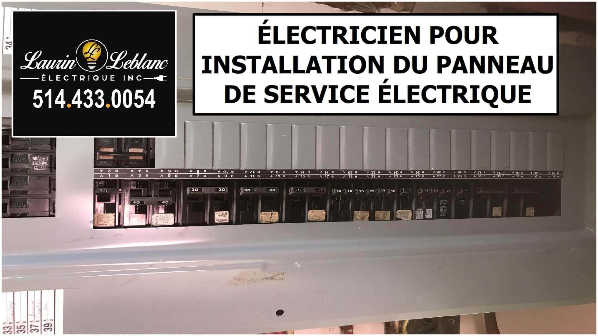Installation Panneau Service à Ile-Bizard