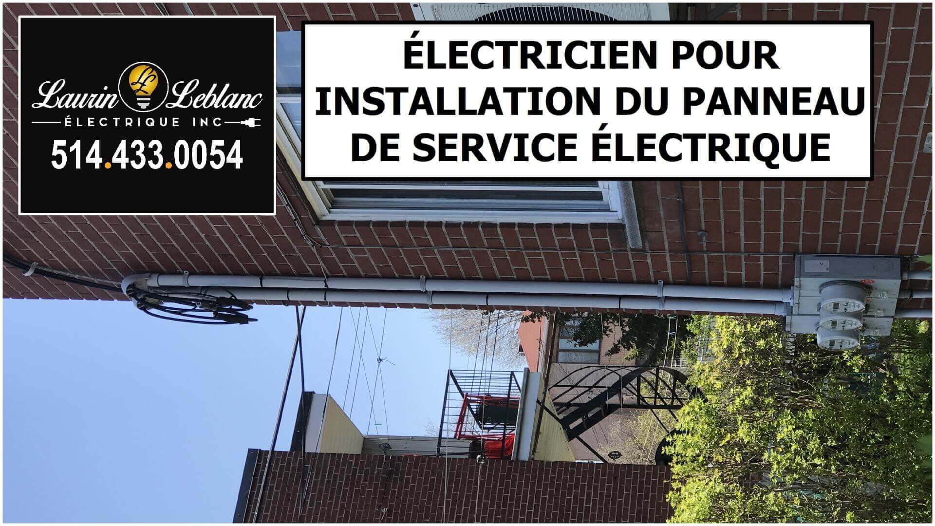 Installation Panneau Service à Senneville