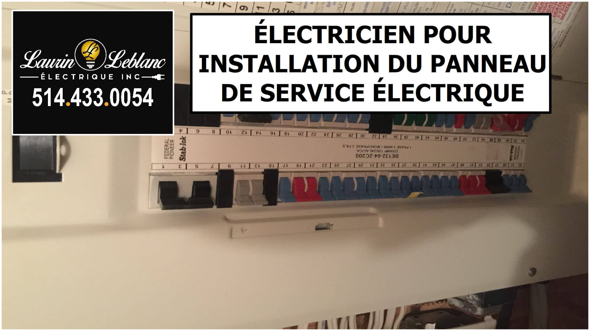 Installation Panneau Service à Pointe Claire