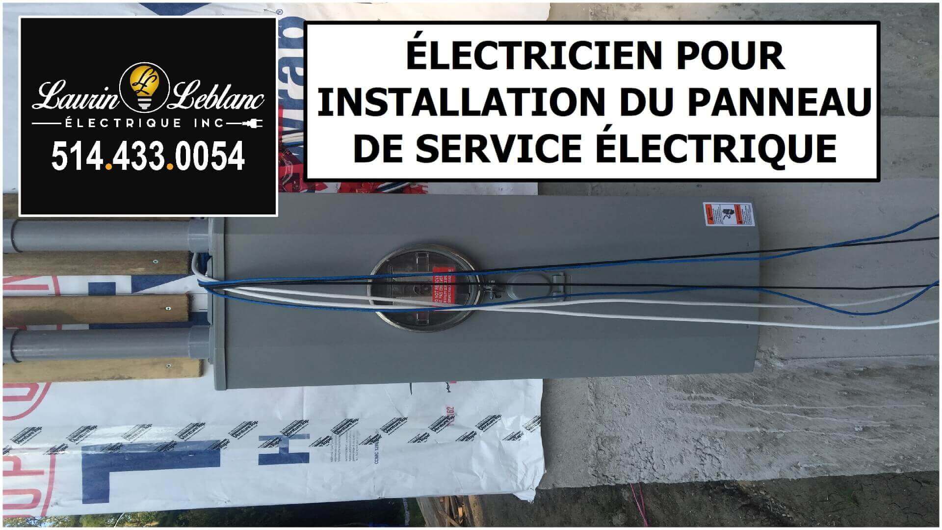 Installation Panneau Service à Baie D'Hurfe