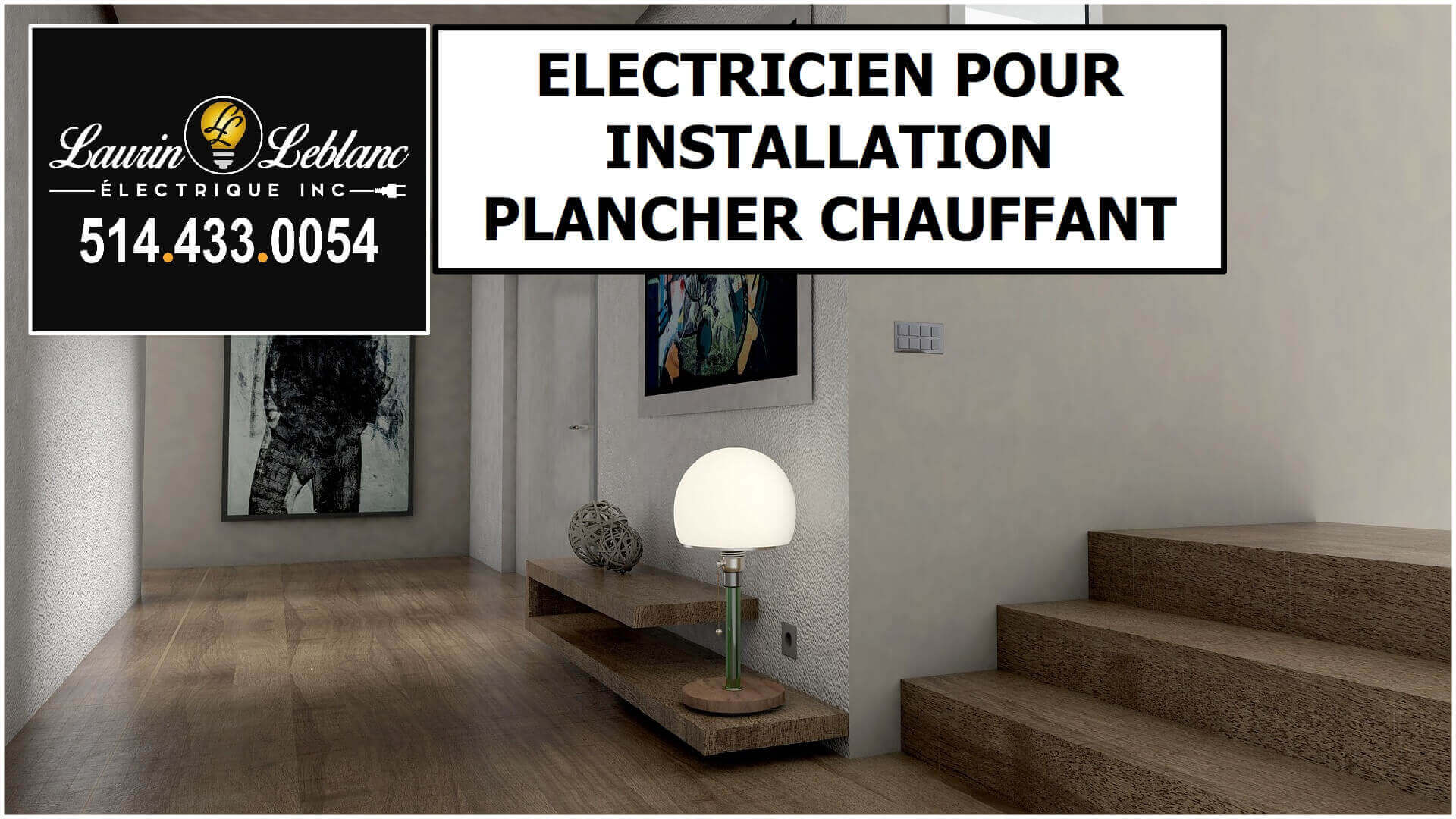 Installation plancher chauffant à Notre-Dame de l'île Perrot