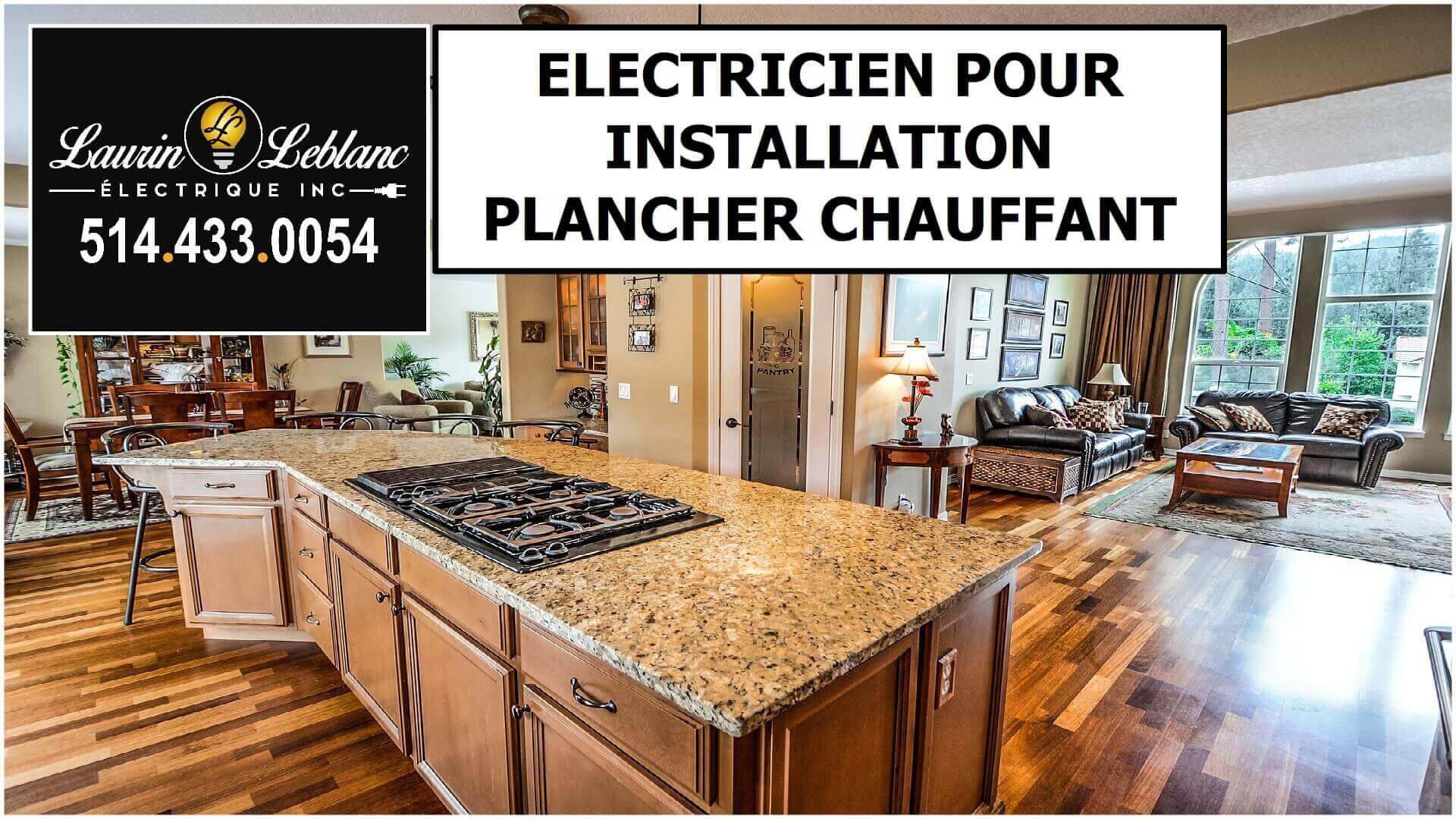 Installation plancher chauffant à Senneville