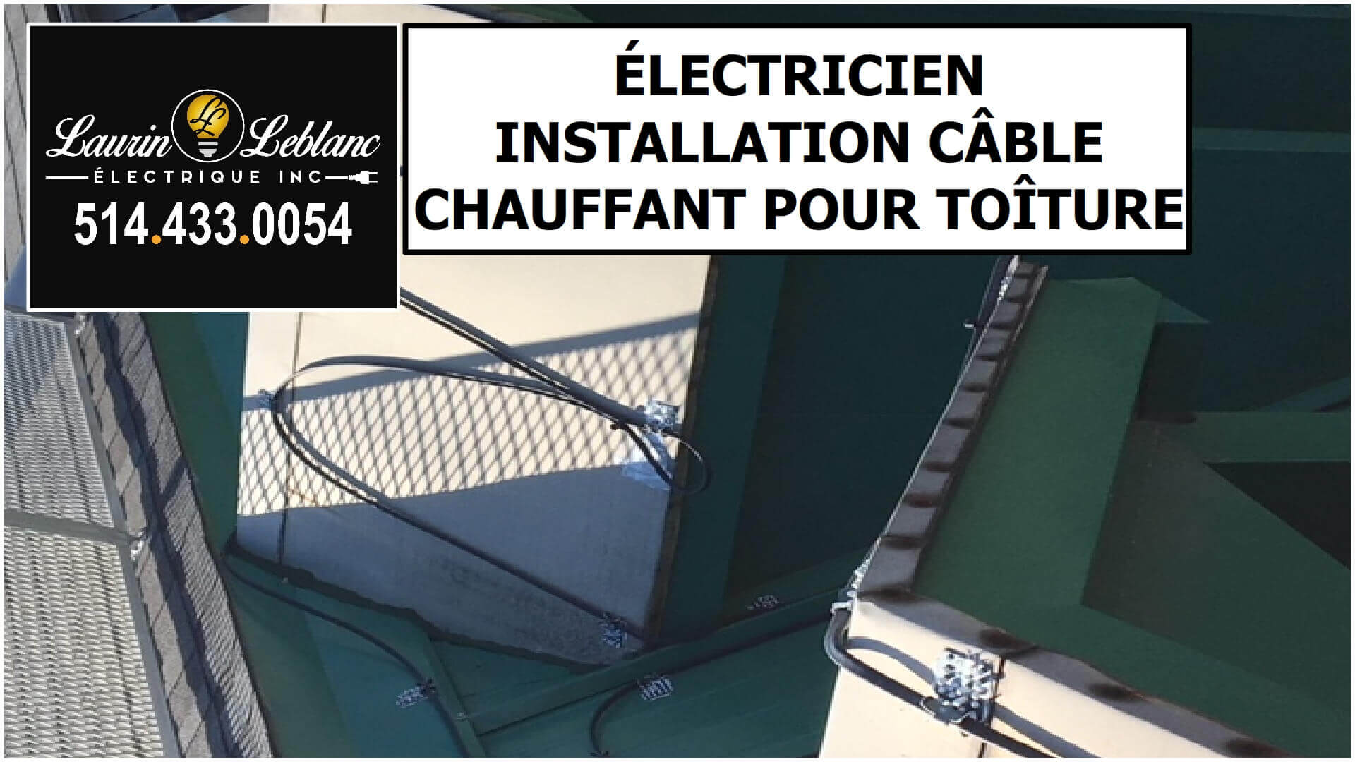 Installation Cable Chauffant Toit à Kirkland